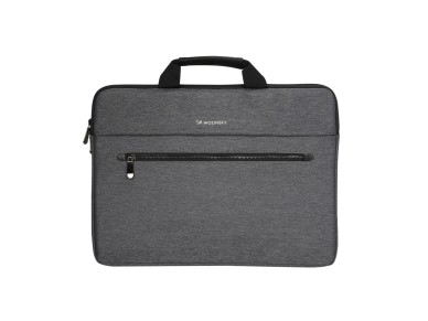 Bolsa para portátil Wozinsky WTL-15 de 15,6" com alça e fecho de correr em metal - Cinzento Bolsa para portátil Wozinsky WTL-15 de 15,6" com alça e fecho de correr em metal - Cinzento