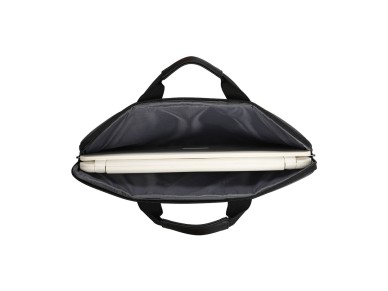 Bolsa para portátil Wozinsky WTL-15 de 15,6" com alça e fecho de correr em metal - Cinzento Bolsa para portátil Wozinsky WTL-15 de 15,6" com alça e fecho de correr em metal - Cinzento