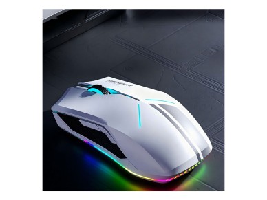 Ratón inalámbrico para juegos Machenike M721 de 10000 DPI con retroiluminación RGB - Blanco Ratón inalámbrico para juegos Machenike M721 de 10000 DPI con retroiluminación RGB - Blanco