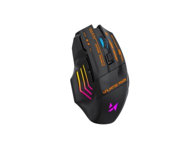 Rato Gamer �ptico Sem Fios Wozinsky WMGB-1179 com Bateria Recarreg�vel Integrada, 3200 DPI e Retroil