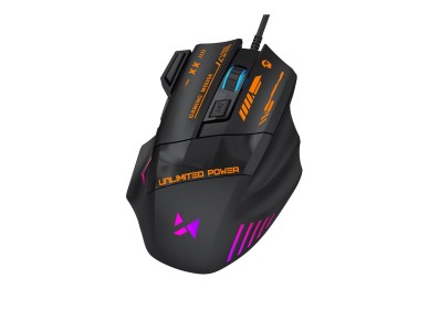 Ratón óptico para juegos con cable Wozinsky WMGK-1179W, 7200 DPI con retroiluminación - Negro Ratón óptico para juegos con cable Wozinsky WMGK-1179W, 7200 DPI con retroiluminación - Negro