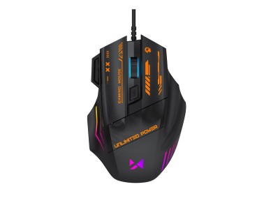 Ratón óptico para juegos con cable Wozinsky WMGK-1179W, 7200 DPI con retroiluminación - Negro Ratón óptico para juegos con cable Wozinsky WMGK-1179W, 7200 DPI con retroiluminación - Negro