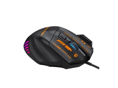 Ratón óptico para juegos con cable Wozinsky WMGK-1179W, 7200 DPI con retroiluminación - Negro Ratón óptico para juegos con cable Wozinsky WMGK-1179W, 7200 DPI con retroiluminación - Negro