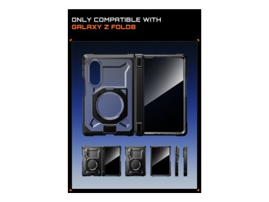 Capa Supcase UB Grip Mag MagSafe com Privacidade para Samsung Galaxy Z Fold 8 - Preta Capa Supcase UB Grip Mag MagSafe com Privacidade para Samsung Galaxy Z Fold 8 - Preta