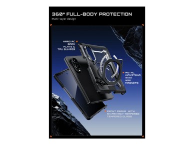 Capa Supcase UB Grip Mag MagSafe com Privacidade para Samsung Galaxy Z Fold 8 - Preta Capa Supcase UB Grip Mag MagSafe com Privacidade para Samsung Galaxy Z Fold 8 - Preta