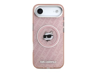 Karl Lagerfeld IML Choupette Head Logo MagSafe Case for iPhone Air - Pink