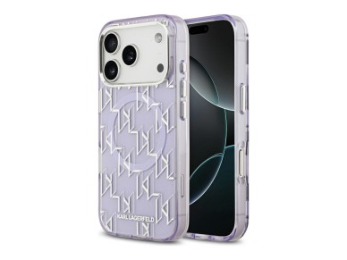 Karl Lagerfeld IML KL Monogram MagSafe Case for iPhone 17 Pro - Purple Karl Lagerfeld IML KL Monogram MagSafe Case for iPhone 17 Pro - Purple