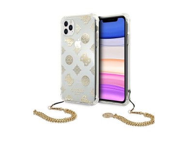 Guess Peony Chain Collection iPhone 11 Pro Case - Gold