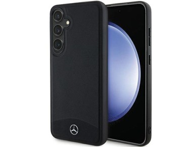 Funda MagSafe Mercedes de cuero texturizado y liso para Samsung Galaxy S24+ - negra Funda MagSafe Mercedes de cuero texturizado y liso para Samsung Galaxy S24+ - negra