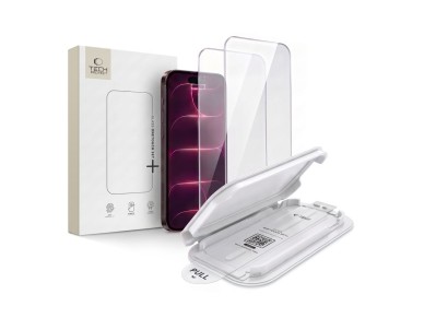 Tech-Protect OneTouch Set+ Paquete de 2 protectores de pantalla de vidrio templado para iPhone 18 Pr