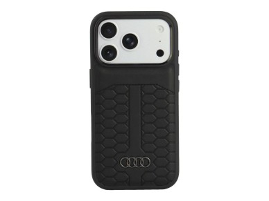 Audi Leather Case MagSafe for iPhone 18 Pro / 17 Pro - Black Audi Leather Case MagSafe for iPhone 18 Pro / 17 Pro - Black