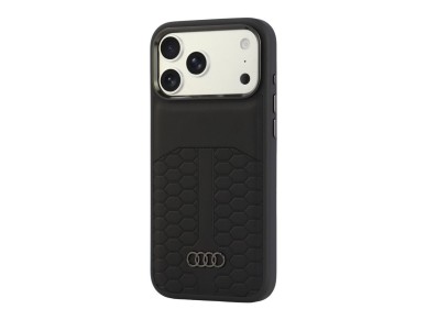 Funda de piel Audi MagSafe para iPhone 18 Pro Max / 17 Pro Max - Negra