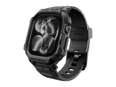 Spigen Rugged Armor Pro Apple Watch 42mm Strap - Matte Black