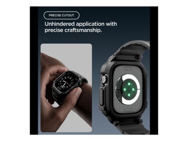 Pulseira Spigen Rugged Armor Pro para Apple Watch 42mm - Preto Mate Pulseira Spigen Rugged Armor Pro para Apple Watch 42mm - Preto Mate
