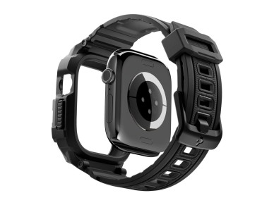 Spigen Rugged Armor Pro Case Strap for Apple Watch 46mm - Matte Black Spigen Rugged Armor Pro Case Strap for Apple Watch 46mm - Matte Black