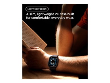 Funda Spigen Thin Fit para Apple Watch de 46 mm - Negra