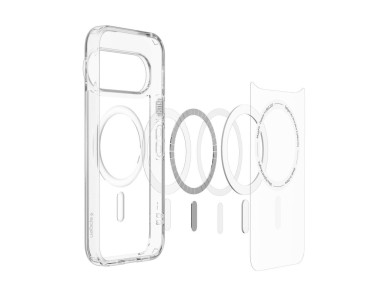 Spigen Ultra Hybrid Mag MagSafe Case for Google Pixel 11 Pro XL - Clear and White