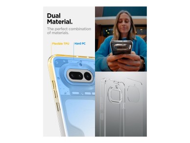 Capa Spigen Ultra Hybrid para Nokia Phone 4A - Transparente Capa Spigen Ultra Hybrid para Nokia Phone 4A - Transparente