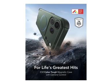 ESR Cyber Tough MagSafe Case for iPhone 18 Pro Max / 17 Pro Max - Green ESR Cyber Tough MagSafe Case for iPhone 18 Pro Max / 17 Pro Max - Green