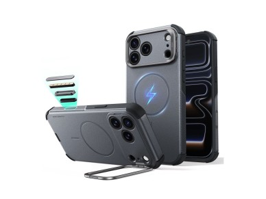 ESR Cyber Tough Kickstand MagSafe Case for iPhone 18 Pro Max / 17 Pro Max - Gray ESR Cyber Tough Kickstand MagSafe Case for iPhone 18 Pro Max / 17 Pro Max - Gray