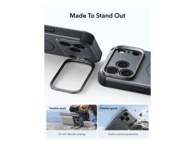 ESR Cyber ​​Tough Kickstand MagSafe Case for iPhone 18 Pro Max / 17 Pro Max - Gray