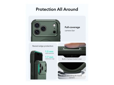 ESR Cyber Tough MagSafe Case for iPhone 18 Pro Max / 17 Pro Max - Green ESR Cyber Tough MagSafe Case for iPhone 18 Pro Max / 17 Pro Max - Green
