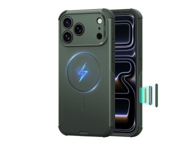 ESR Cyber Tough MagSafe Case for iPhone 18 Pro / 17 Pro - Green ESR Cyber Tough MagSafe Case for iPhone 18 Pro / 17 Pro - Green