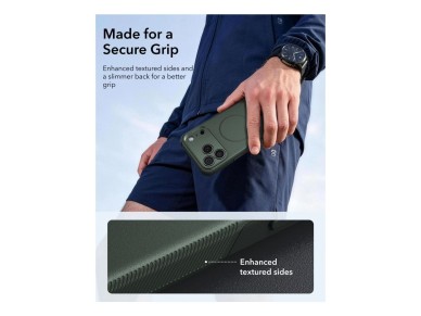 Funda ESR Cyber ??Tough MagSafe para iPhone 18 Pro / 17 Pro - Verde Funda ESR Cyber ??Tough MagSafe para iPhone 18 Pro / 17 Pro - Verde