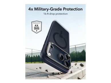 ESR Classic Hybrid Kickstand MagSafe Case for iPhone 18 Pro / 17 Pro - Navy Blue ESR Classic Hybrid Kickstand MagSafe Case for iPhone 18 Pro / 17 Pro - Navy Blue