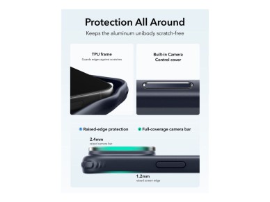 ESR Classic Hybrid Kickstand MagSafe Case for iPhone 18 Pro / 17 Pro - Navy Blue ESR Classic Hybrid Kickstand MagSafe Case for iPhone 18 Pro / 17 Pro - Navy Blue