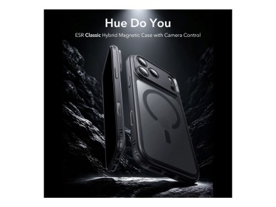 Funda h�brida ESR Classic MagSafe para iPhone 18 Pro / 17 Pro - Negra