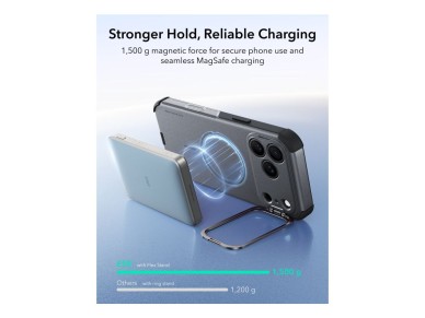 ESR Cyber ​​Tough Kickstand MagSafe Case for iPhone 18 Pro Max / 17 Pro Max - Gray
