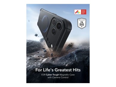 Funda ESR Cyber ??Tough MagSafe para iPhone 18 Pro / 17 Pro - Negra Funda ESR Cyber ??Tough MagSafe para iPhone 18 Pro / 17 Pro - Negra
