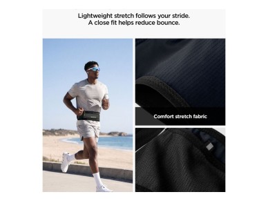 Mochila de corrida Spigen A712 Dynamic Shield tamanho L - Preta Mochila de corrida Spigen A712 Dynamic Shield tamanho L - Preta
