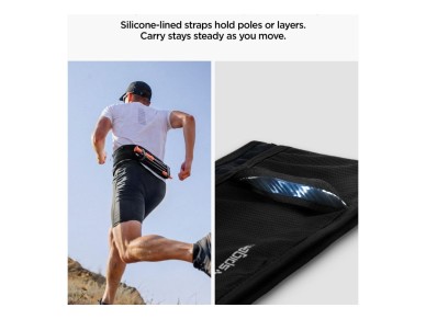 Mochila de corrida Spigen A712 Dynamic Shield M - Preta Mochila de corrida Spigen A712 Dynamic Shield M - Preta