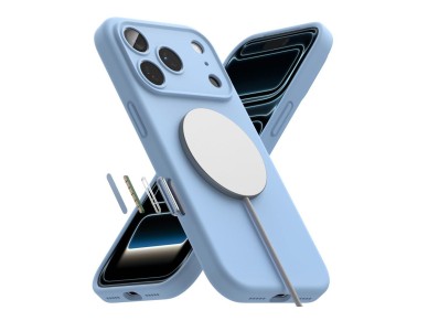 Ringke Silicone MagSafe case for iPhone 18 Pro - light blue Ringke Silicone MagSafe case for iPhone 18 Pro - light blue