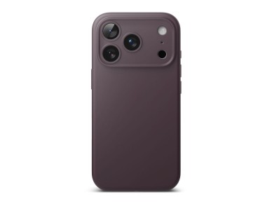 Capa Ringke em silicone MagSafe para iPhone 18 Pro - cerejeira escura