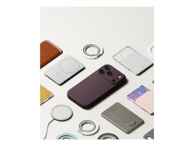 Capa Ringke em silicone MagSafe para iPhone 18 Pro - cerejeira escura