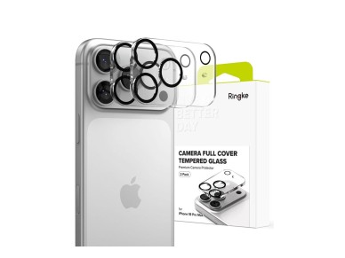 Pack de 2 pel�culas de vidro temperado Ringke para prote��o total da c�mara do iPhone 18 Pro Max - P