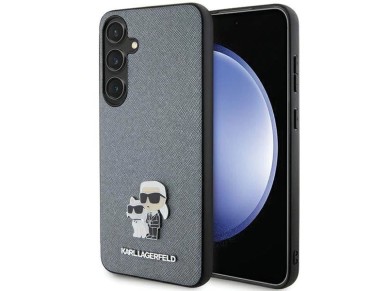 Karl Lagerfeld KLHCS24SPSAKCMPG S24 S921 hardcase gray/gray Saffiano Karl & Choupette Metal Pin Karl Lagerfeld KLHCS24SPSAKCMPG S24 S921 hardcase gray/gray Saffiano Karl & Choupette Metal Pin