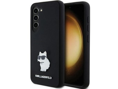 Funda de silicona Karl Lagerfeld Choupette con pin metálico para Samsung Galaxy S23 - negra Funda de silicona Karl Lagerfeld Choupette con pin metálico para Samsung Galaxy S23 - negra