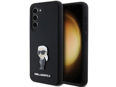 Karl Lagerfeld Silicone Ikonik Metal Pin case for Samsung Galaxy S23+ - black Karl Lagerfeld Silicone Ikonik Metal Pin case for Samsung Galaxy S23+ - black