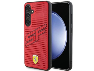 Capa Ferrari Big SF Perfurada para Samsung Galaxy S24+ - vermelha