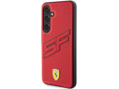 Capa Ferrari Big SF Perfurada para Samsung Galaxy S24+ - vermelha
