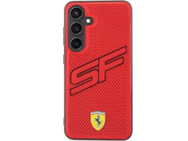 Capa Ferrari Big SF Perfurada para Samsung Galaxy S24+ - vermelha
