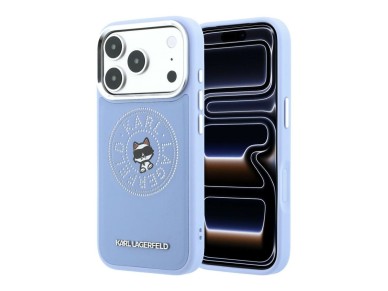 Funda Karl Lagerfeld Point & Choupette Sketch MagSafe para iPhone 18 Pro / 17 Pro - Azul