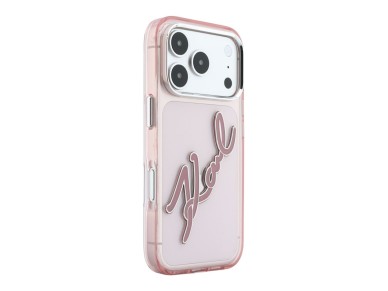 Funda Karl Lagerfeld IML Big Signature de resina con marco metálico para iPhone 18 Pro Max / 17 Pro Funda Karl Lagerfeld IML Big Signature de resina con marco metálico para iPhone 18 Pro Max / 17 Pro
