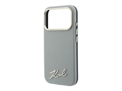 Karl Lagerfeld Saffiano Small Script Metal Logo MagSafe Case for iPhone 17 Pro Max / 18 Pro Max - Be Karl Lagerfeld Saffiano Small Script Metal Logo MagSafe Case for iPhone 17 Pro Max / 18 Pro Max - Be
