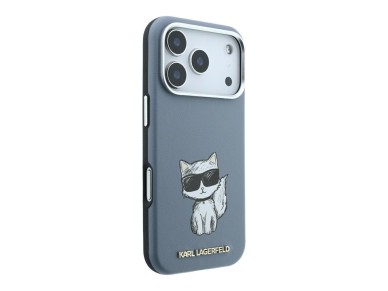 Karl Lagerfeld Smooth Choupette Sketch MagSafe case for iPhone 18 Pro / 17 Pro - light blue Karl Lagerfeld Smooth Choupette Sketch MagSafe case for iPhone 18 Pro / 17 Pro - light blue
