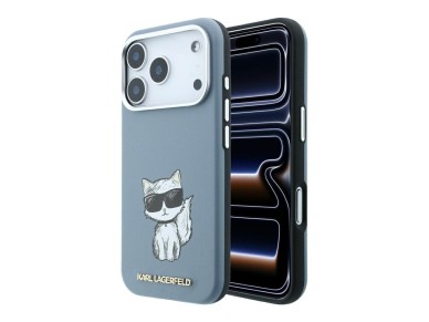 Capa MagSafe Karl Lagerfeld Smooth Choupette Sketch para iPhone 18 Pro/17 Pro - azul claro Capa MagSafe Karl Lagerfeld Smooth Choupette Sketch para iPhone 18 Pro/17 Pro - azul claro